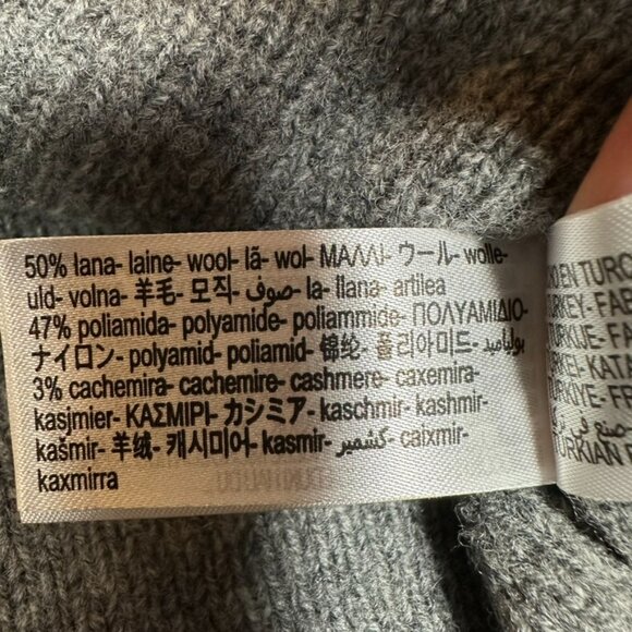 ZARA Cutout Wool Cashmere Sweater Vest Women L Gray Preppy Stylish Edgy Hip Chic - Picture 8 of 9